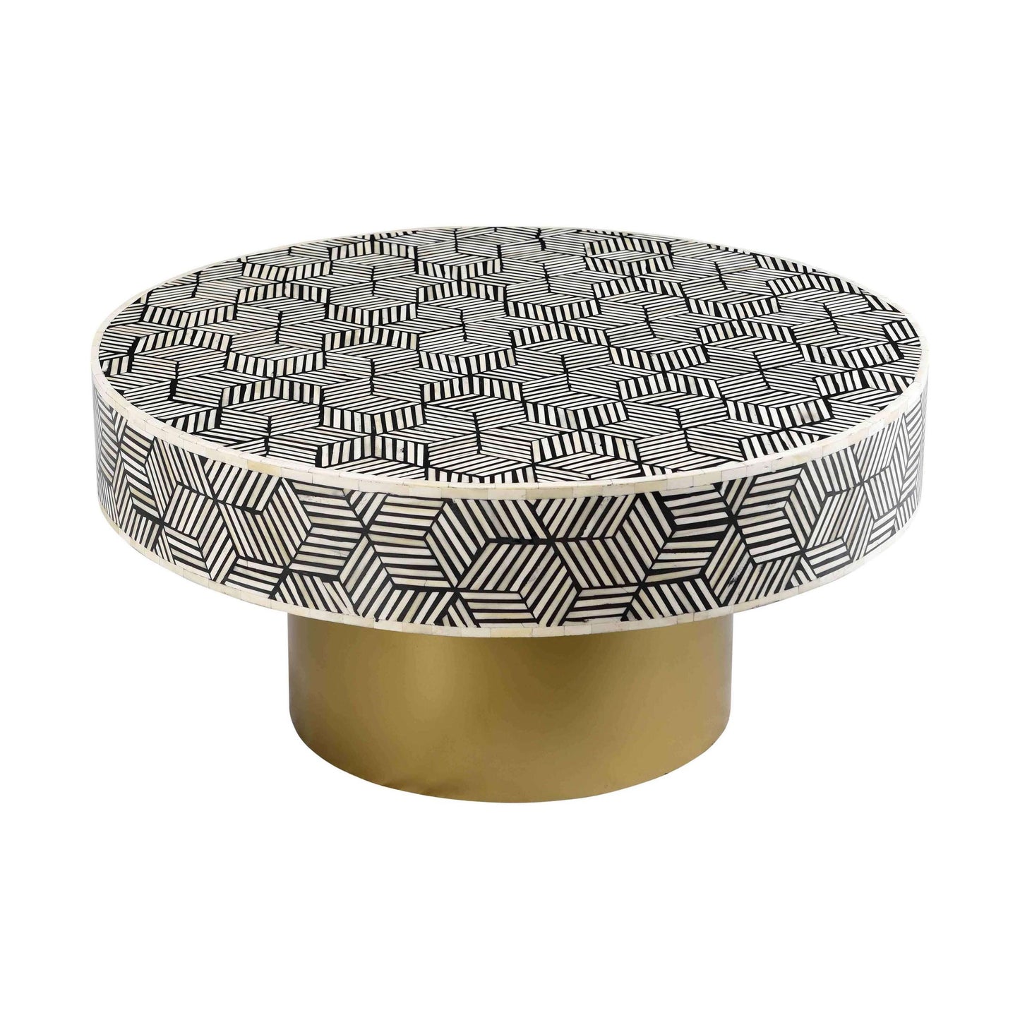 Bone Inlay Cocktail Table