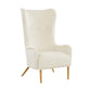 Ethan Cream Velvet Tall Chair