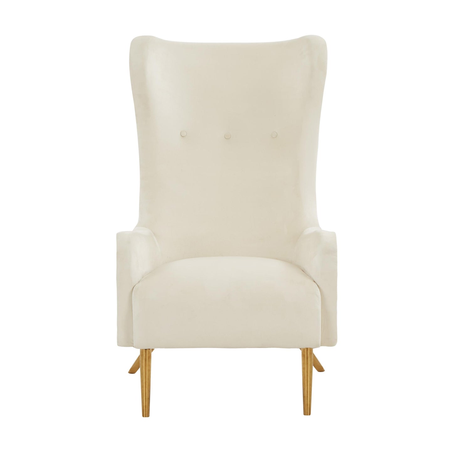 Ethan Cream Velvet Tall Chair