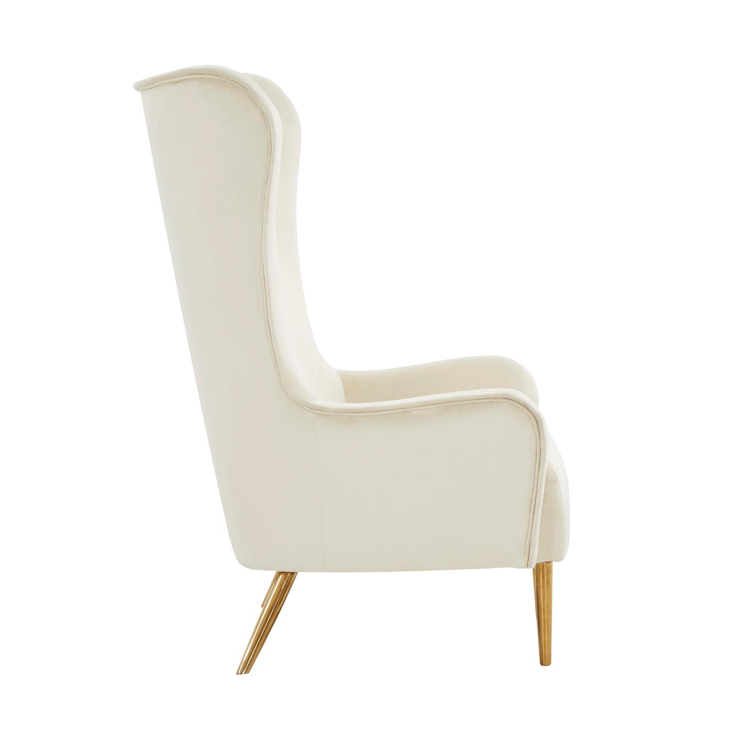 Ethan Cream Velvet Tall Chair