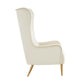 Ethan Cream Velvet Tall Chair