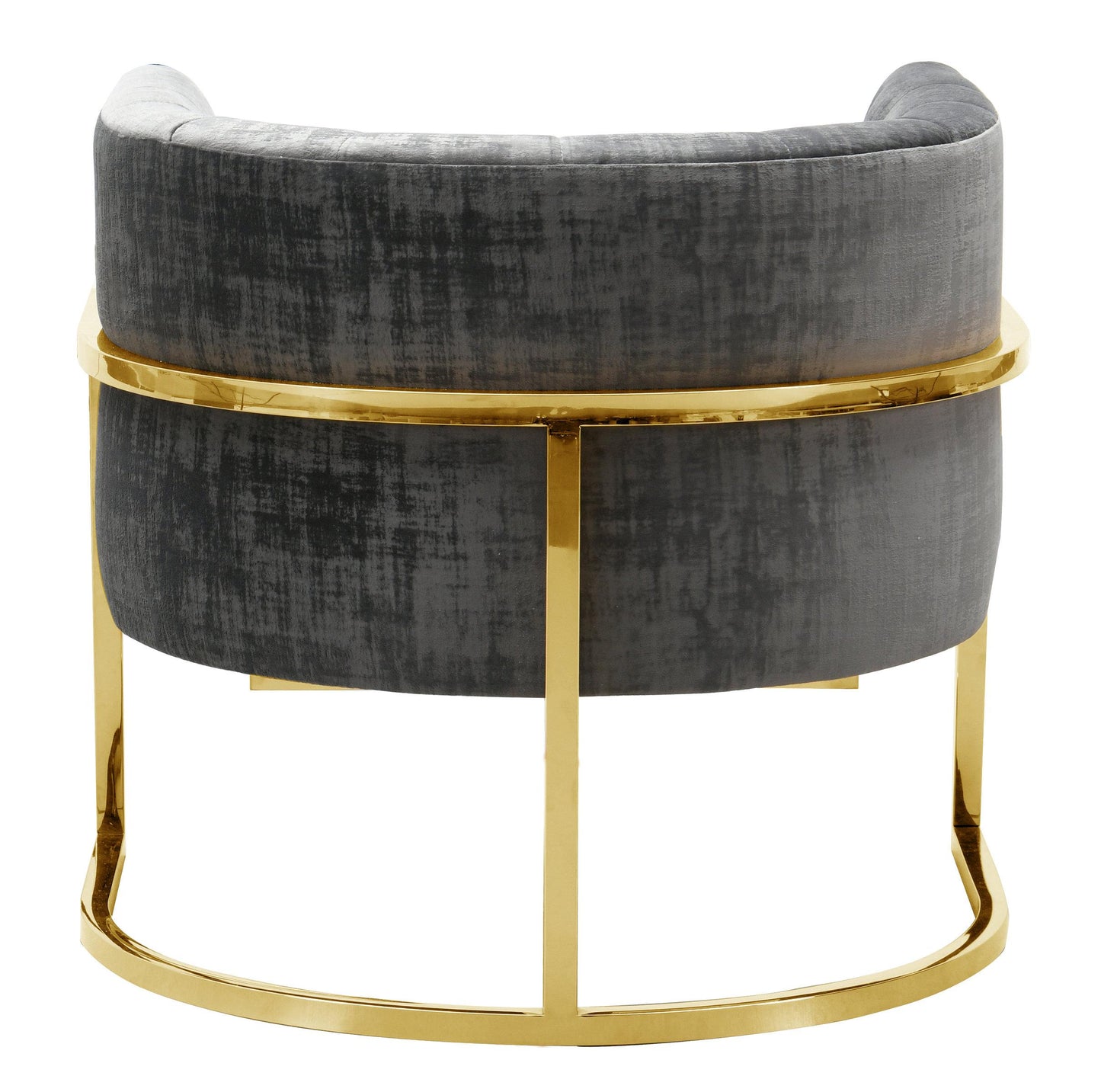 Magnolia Grey Chair with Gold