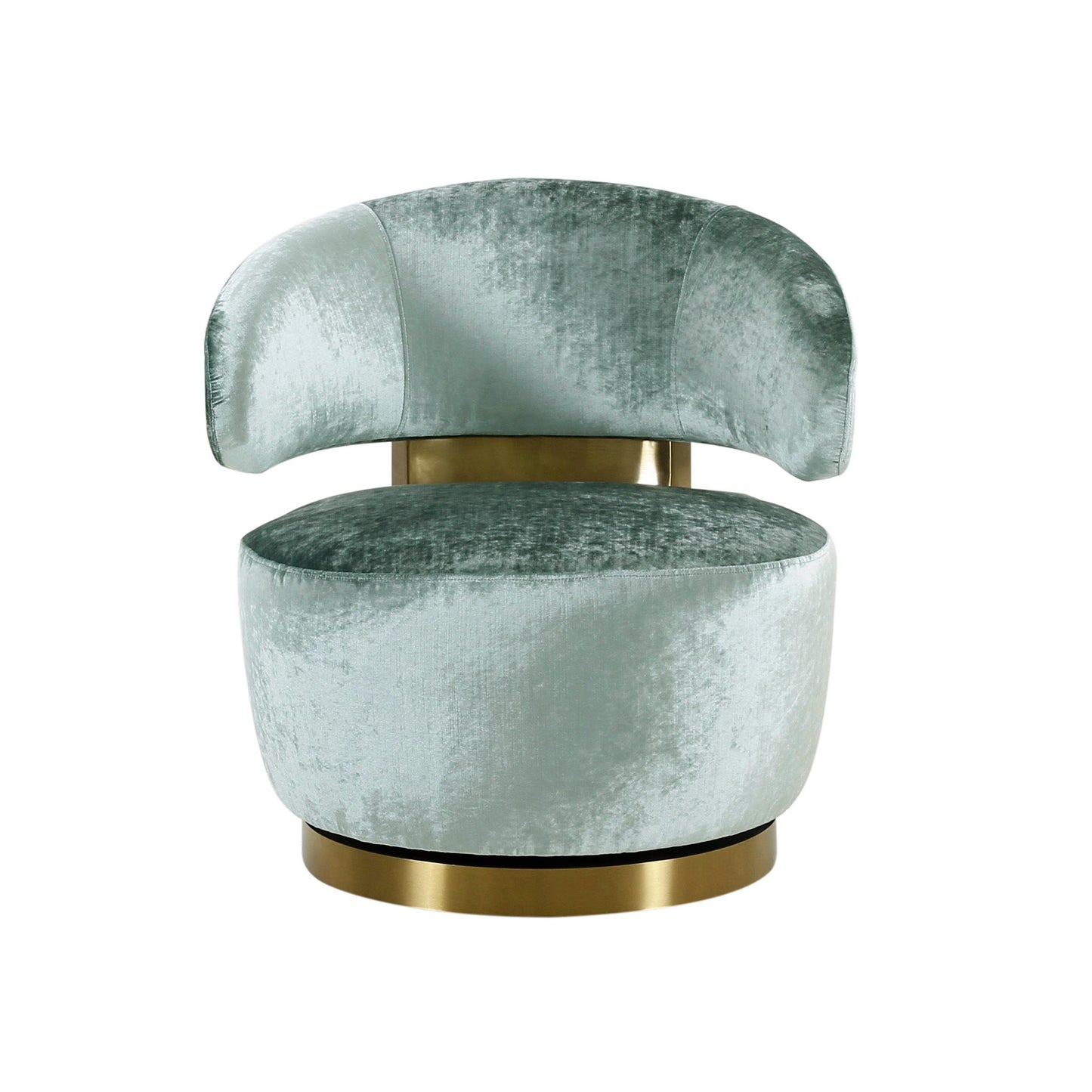 Austin Robins Egg Blue Velvet Chair