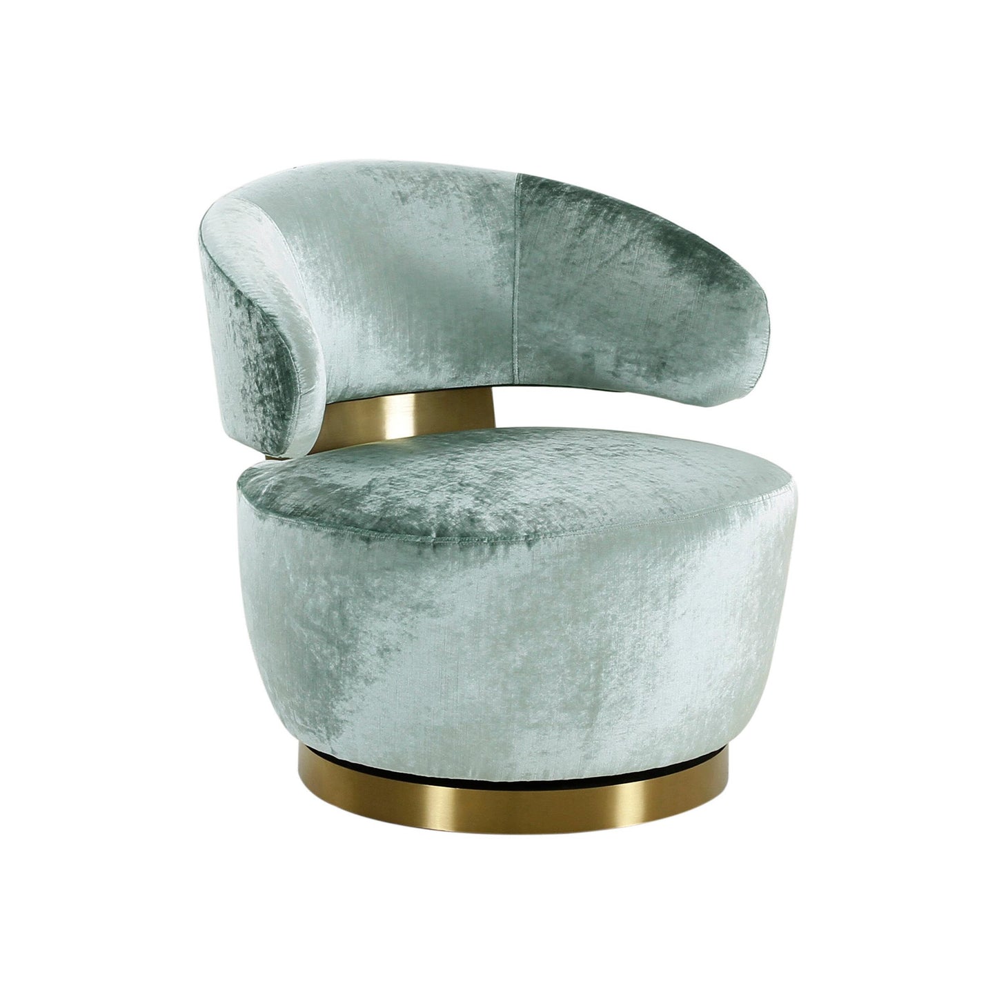 Austin Robins Egg Blue Velvet Chair