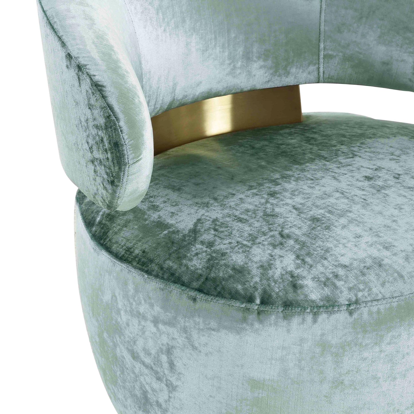Austin Robins Egg Blue Velvet Chair