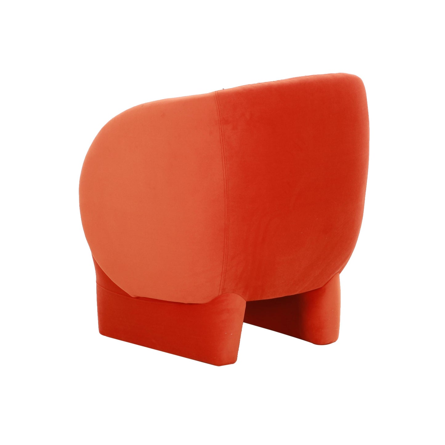 Kiki Paprika Orange Velvet Accent Chair