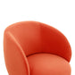 Kiki Paprika Orange Velvet Accent Chair