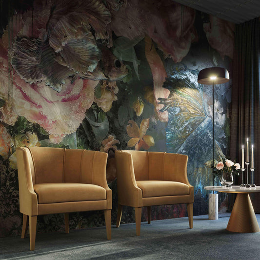 Turin Cognac Velvet Chair