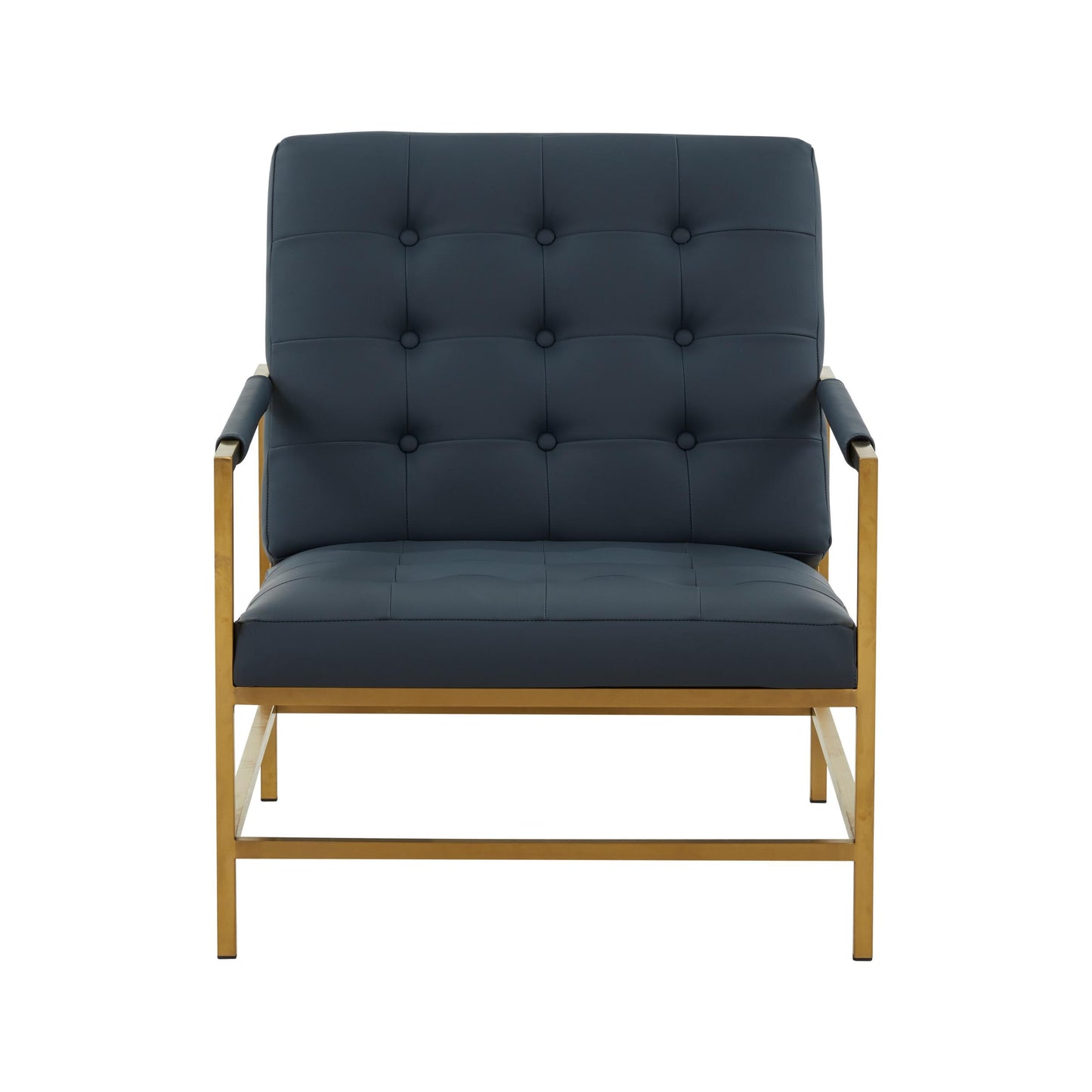 Van Charcoal Vegan Leather Accent Chair