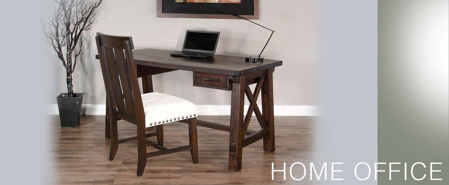 Dbl. Slat Back Chair, Cushion Seat