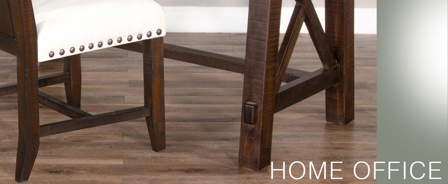 Dbl. Slat Back Chair, Cushion Seat