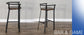 30"H Barstool, Wood Seat