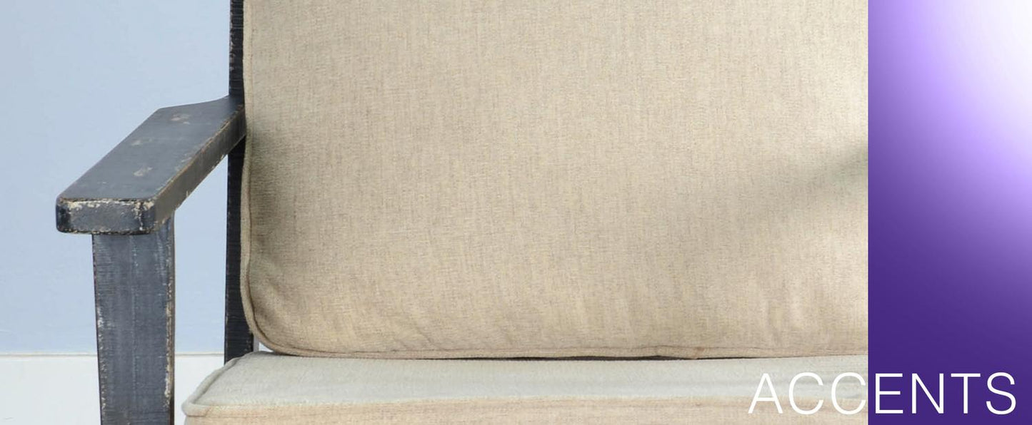 Black Sand Chair, Cushion Seat & Back