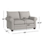 Alexander Roll Arm Loveseat