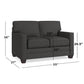 Alexander Track Arm Loveseat