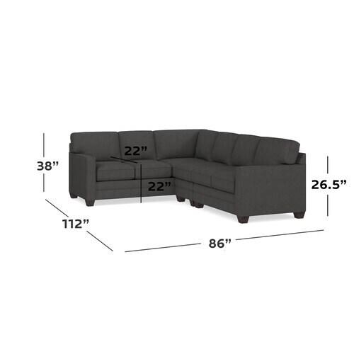Alexander Track Arm Large L Sectional