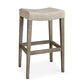 Vail Maple Fabric Bar Saddle Stool