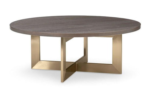 Andover Oak Round Cocktail Table