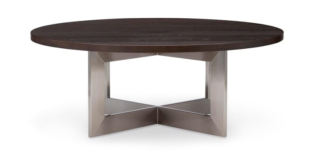 Andover Oak Round Cocktail Table