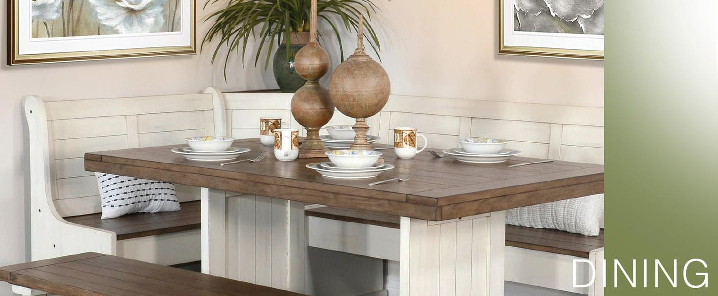 Side Bench w/ Wood Seat