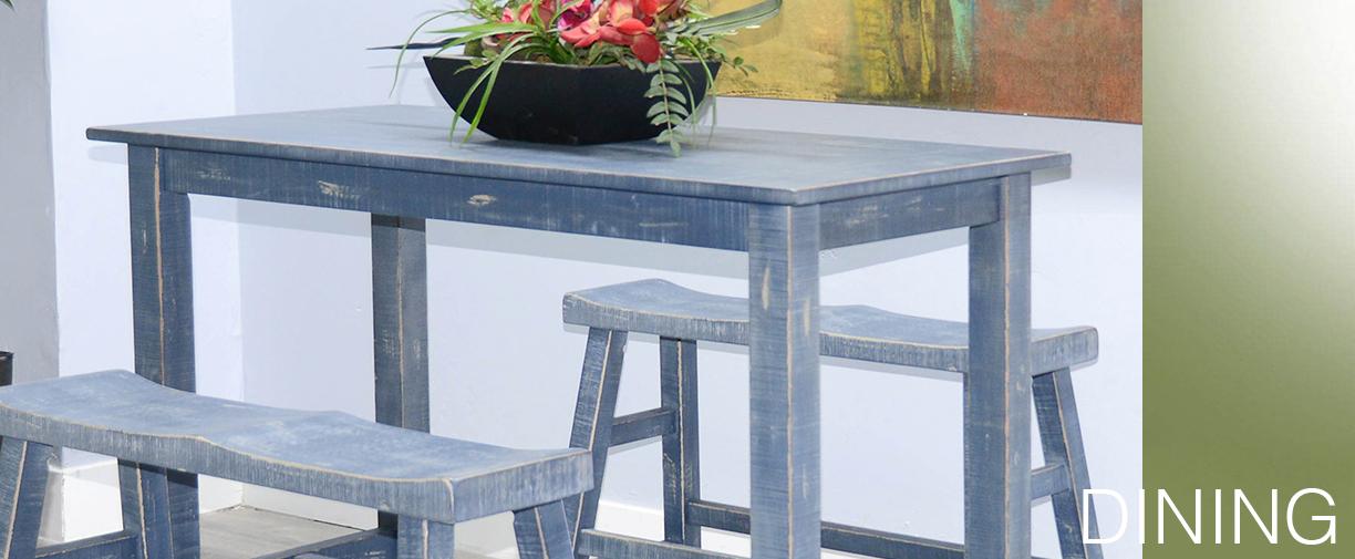 Ocean Blue 24'H Bench