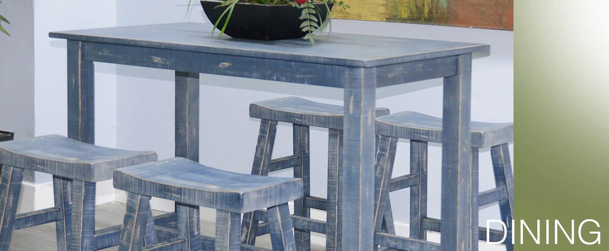 Ocean Blue 24'H Bench