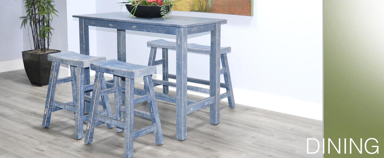 Ocean Blue 24'H Bench