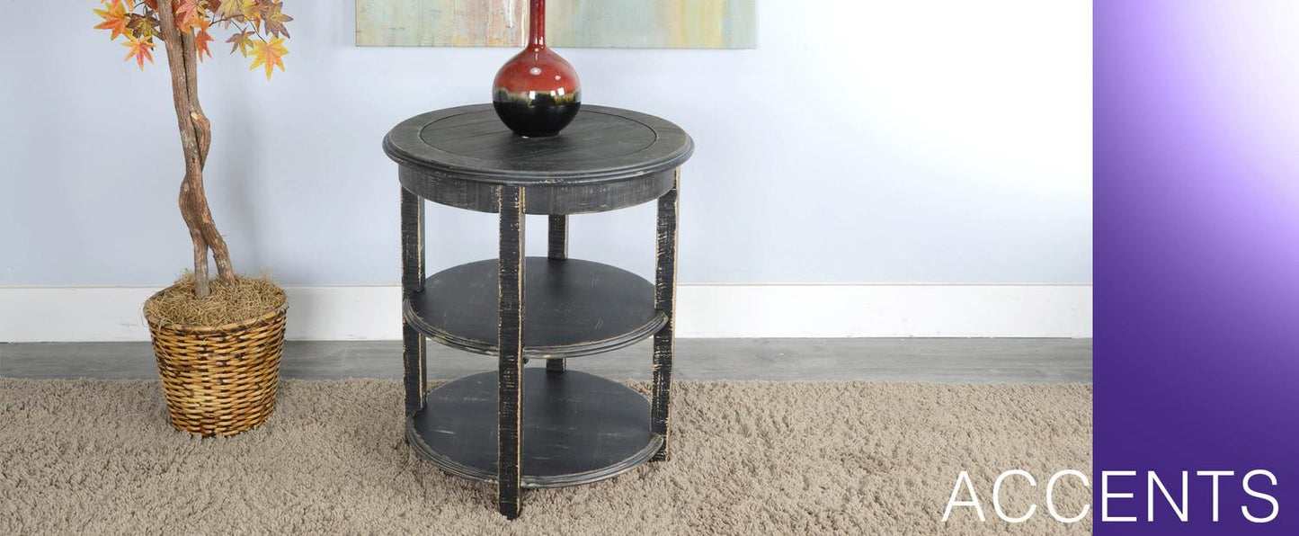 Black Sand Side Table