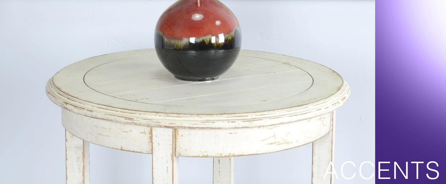 White Sand Side Table