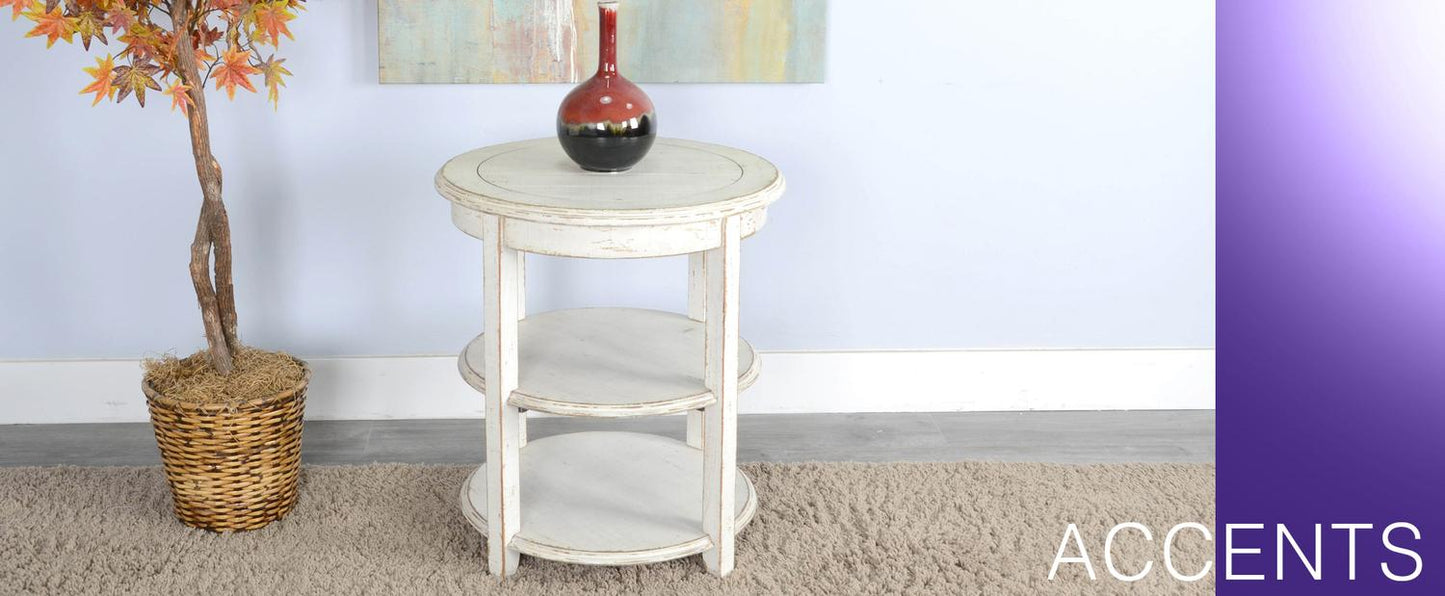 White Sand Side Table