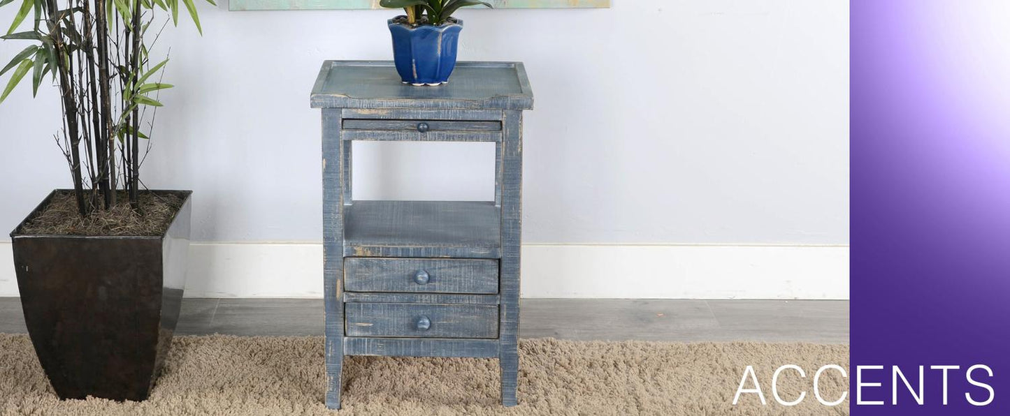 Ocean Blue Side Table