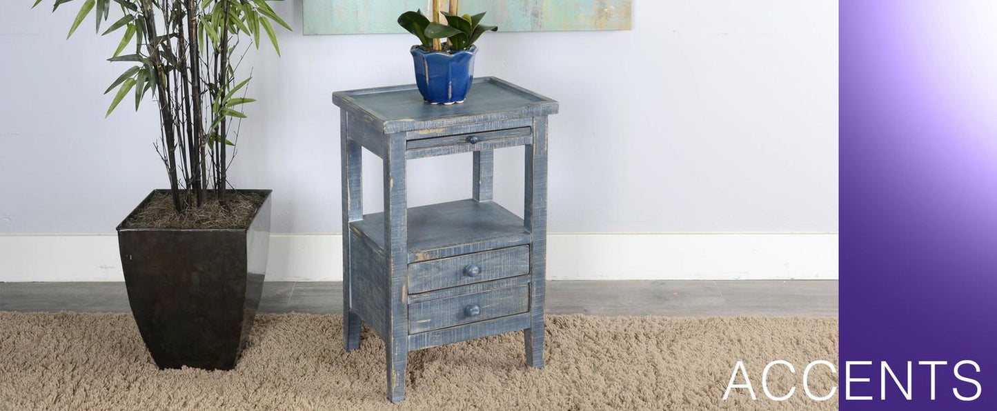 Ocean Blue Side Table