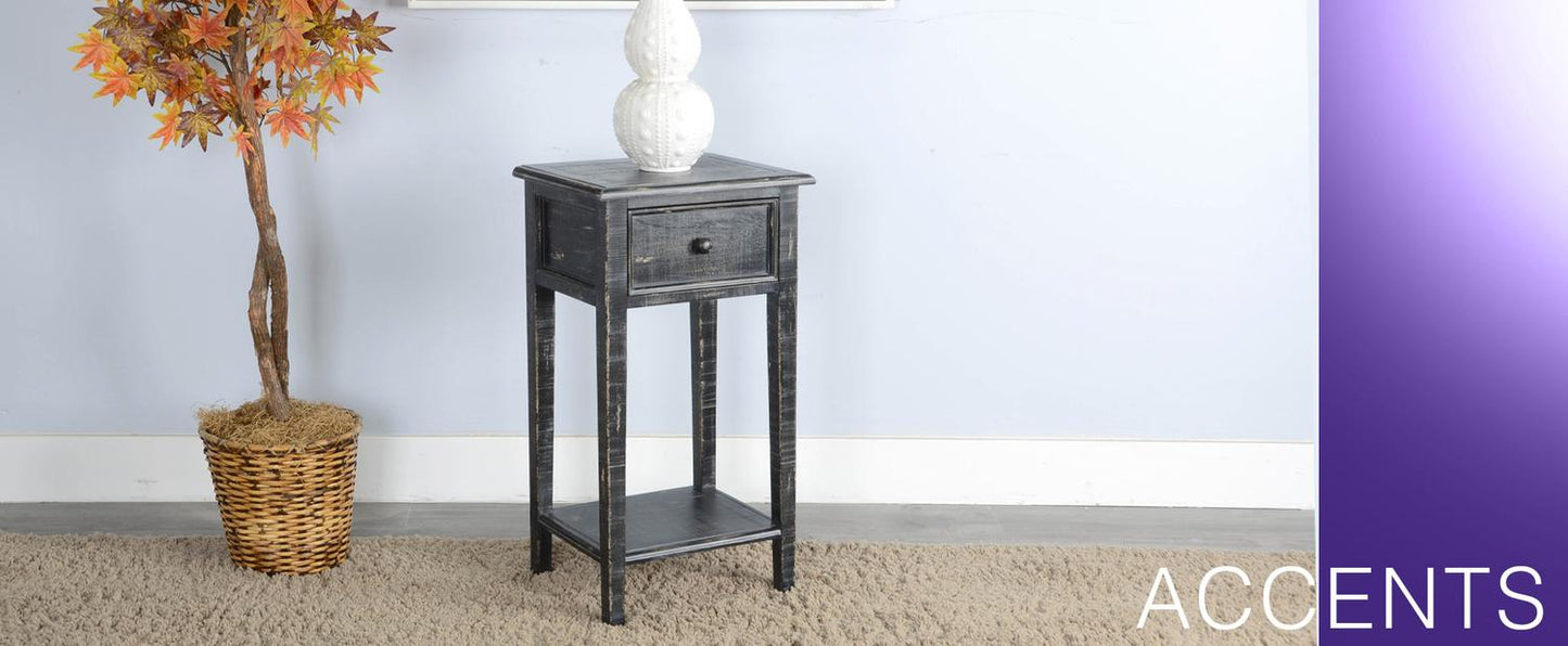 Black Sand Side Table