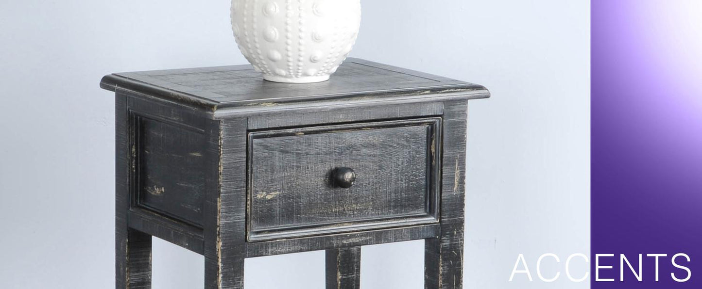 Black Sand Side Table