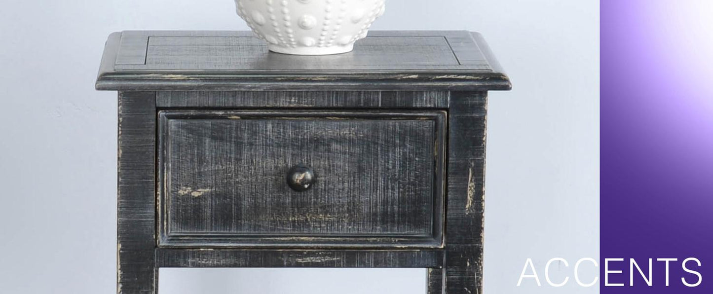 Black Sand Side Table