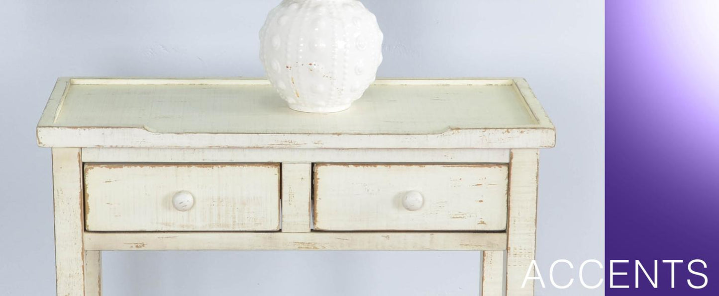 White Sand Side Table