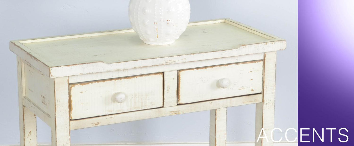 White Sand Side Table