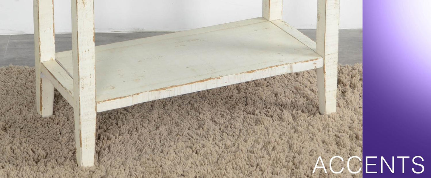 White Sand Side Table