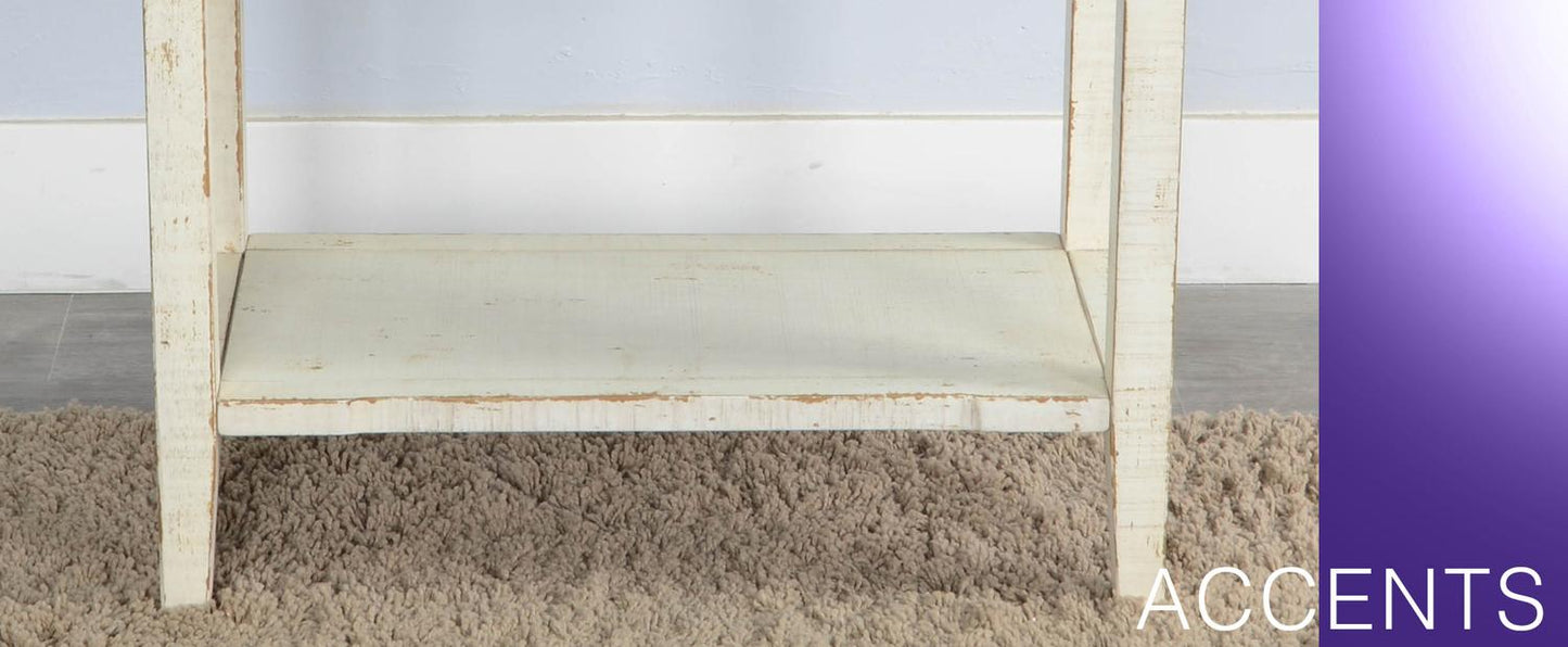 White Sand Side Table