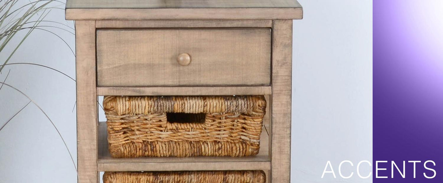 Beach Pebble Storage Table