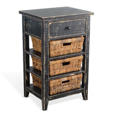 Black Sand Storage Table