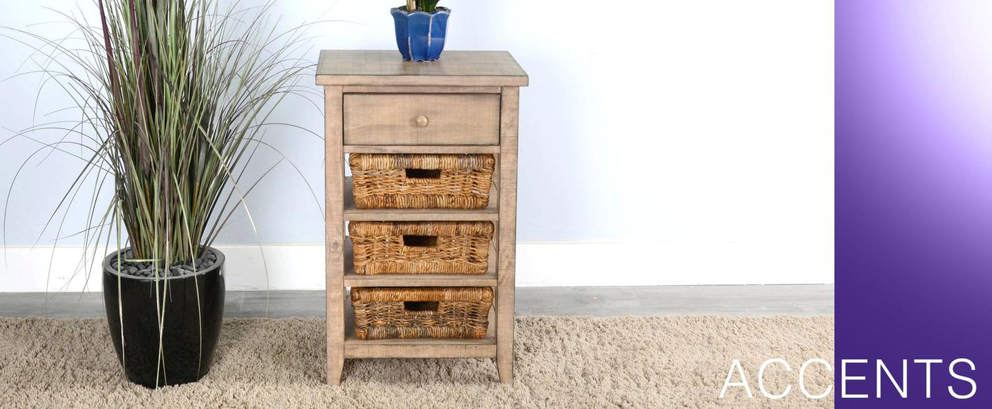 Beach Pebble Storage Table