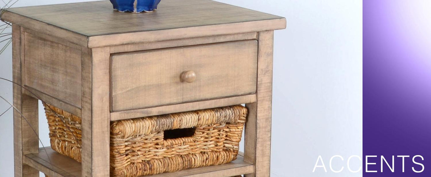 Beach Pebble Storage Table