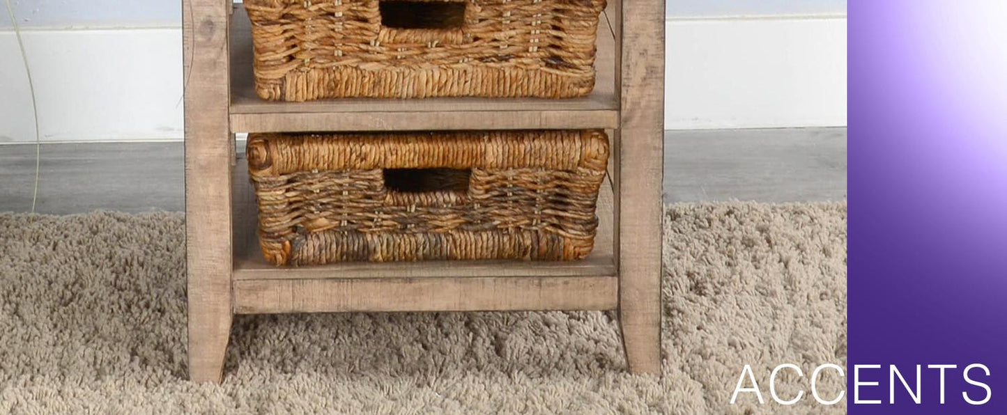 Beach Pebble Storage Table