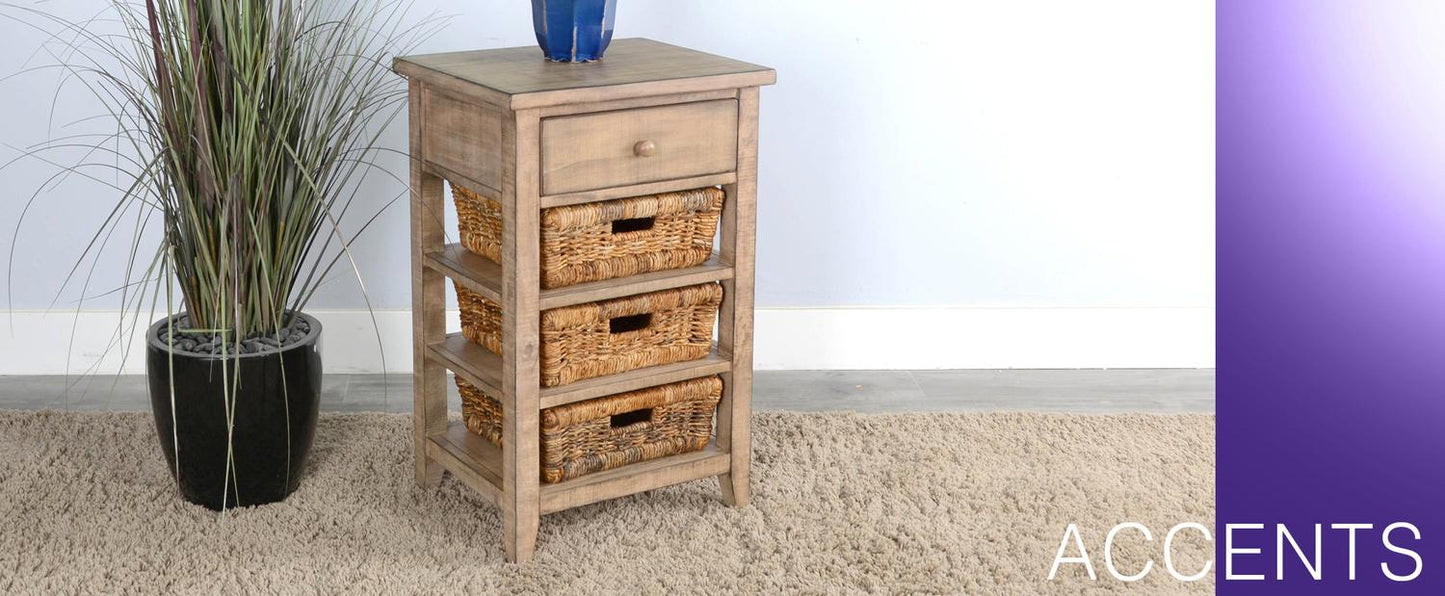 Beach Pebble Storage Table