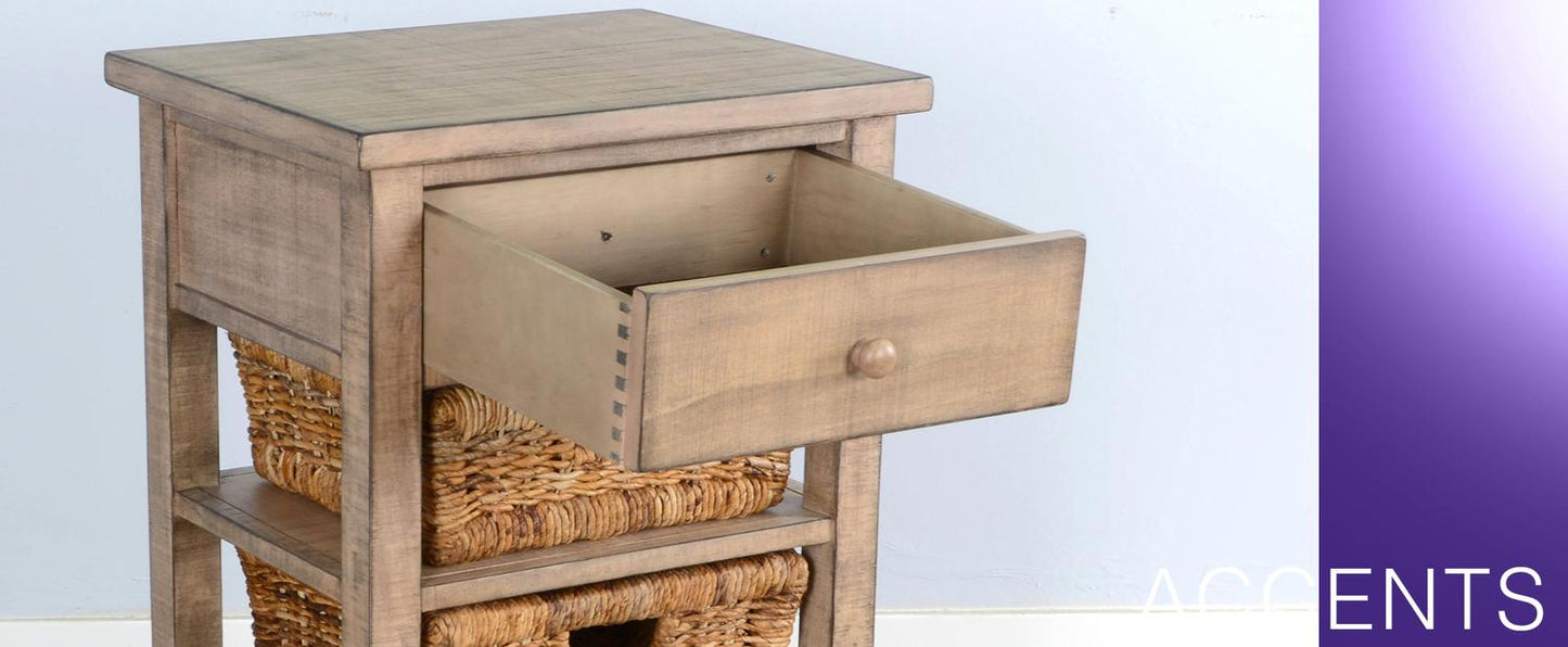 Beach Pebble Storage Table