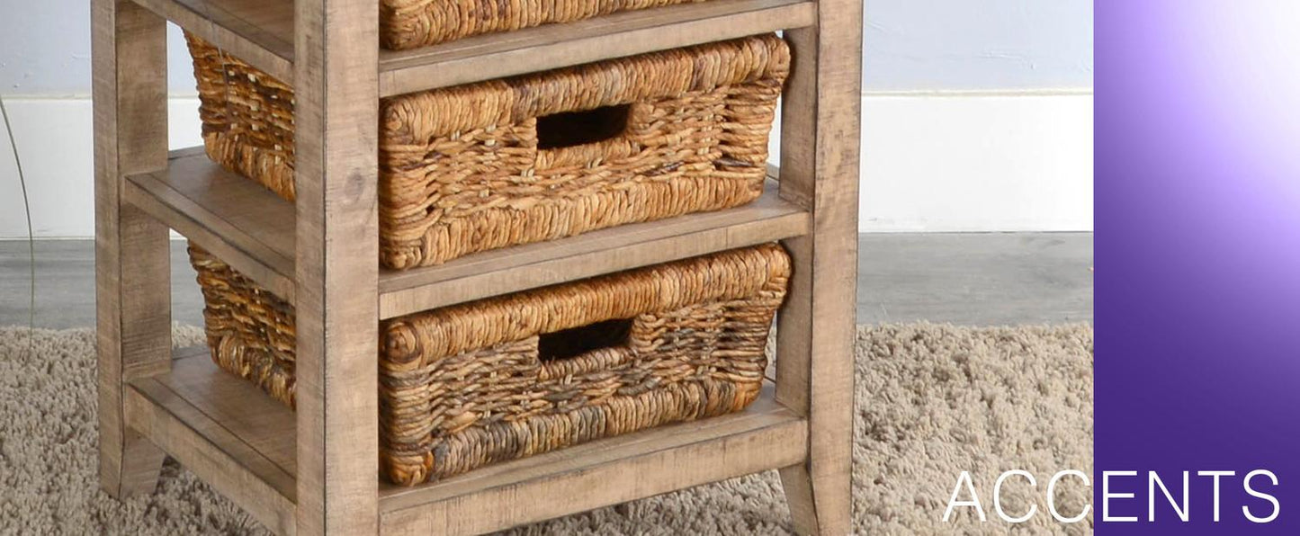 Beach Pebble Storage Table