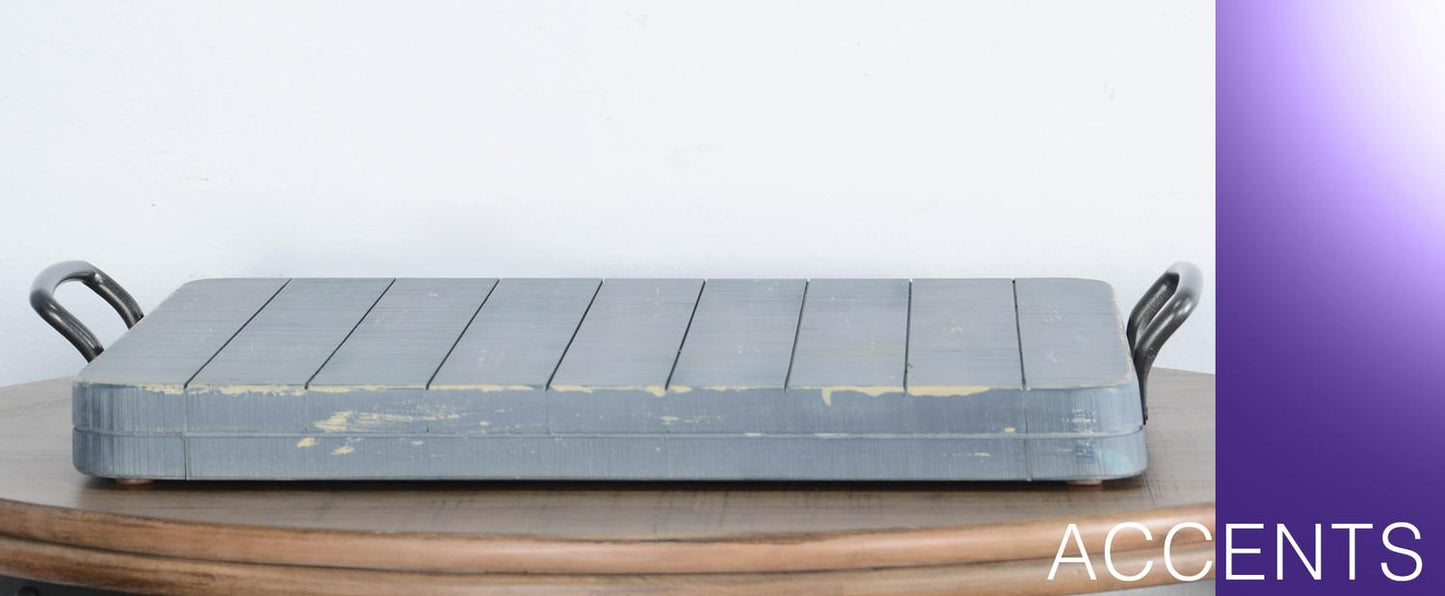 Ocean Blue Ottoman Tray