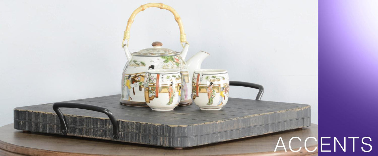 Black Sand Ottoman Tray