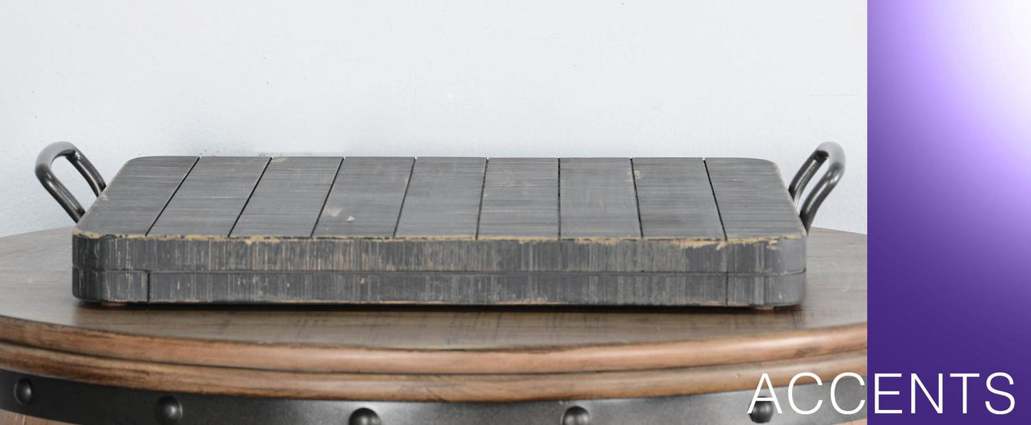 Black Sand Ottoman Tray